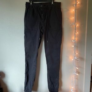 Super cute black jean joggers!